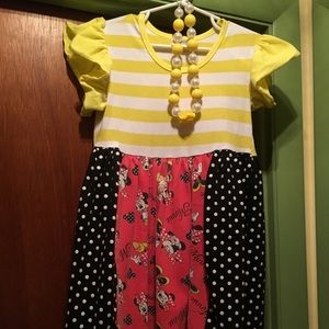 Kids Dress with necklace
